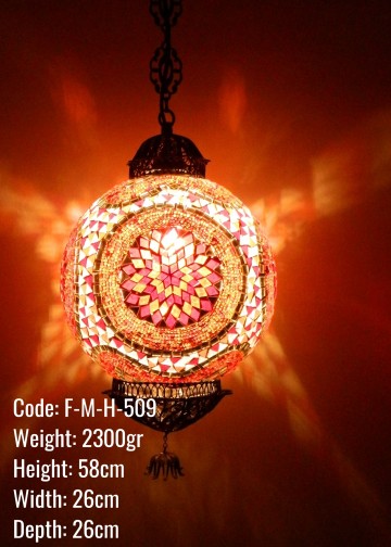 Mozaik Askılı Lamba - F-M-H-509