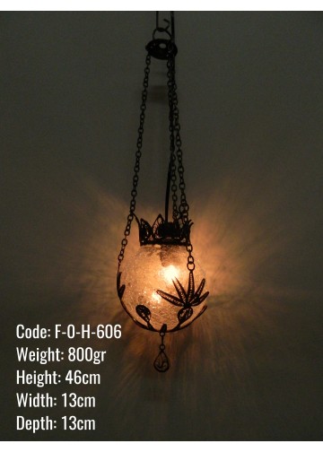 Osmanlı Askılı Bakır Telkari Küçük Top Lamba - F-O-H-606