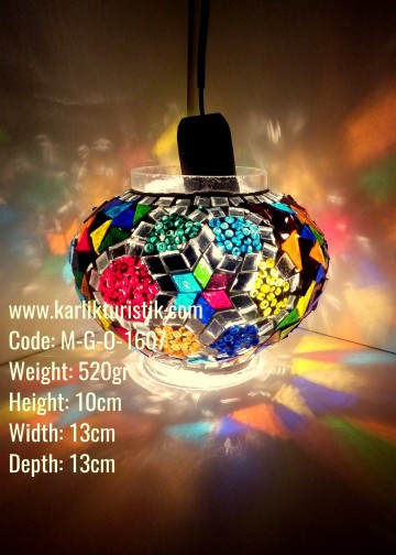 Mozaik Cam Lamba Modelleri  No:2 Boy - M-G-O-1607