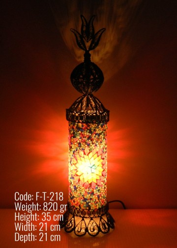 Telkari Mozaik Masa Lambası - F-T-218